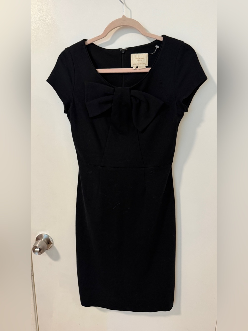 Kate Spade Elegant Black Dress Bow Design Size 2